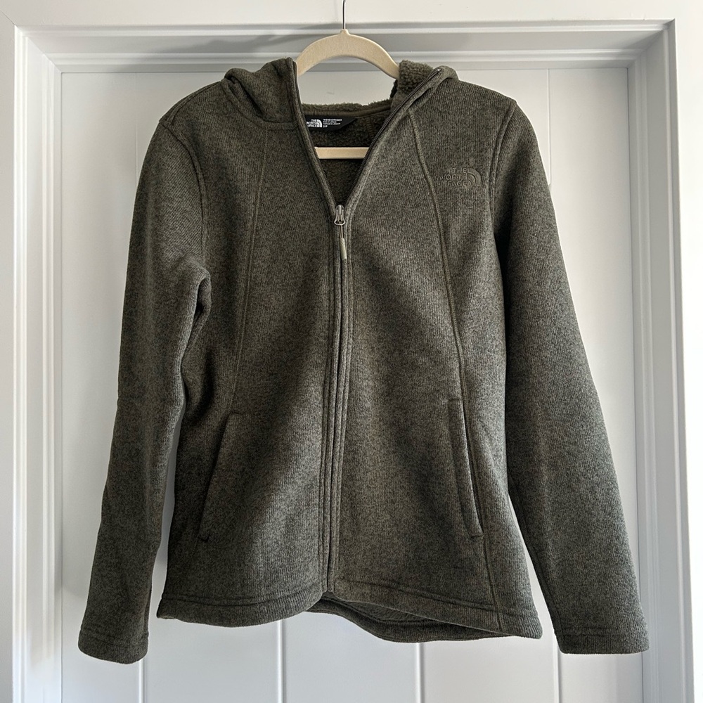 The North Face Olive Green Hooded Jacket